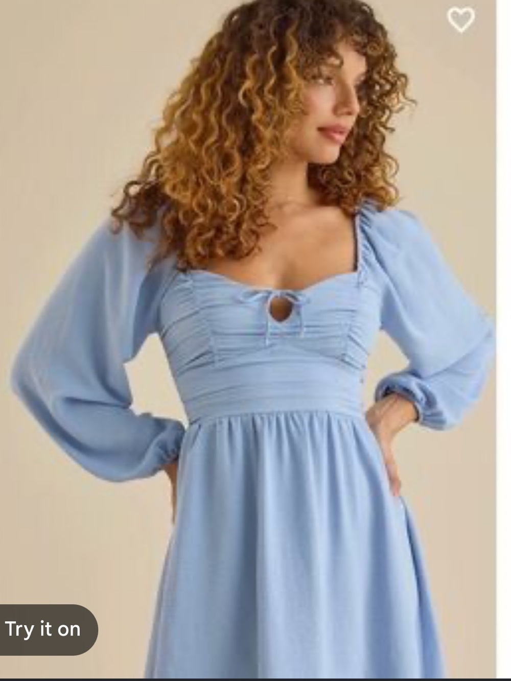 Altar’d State Blue Long Sleeve Dress